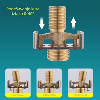 Univerzalne zakrivljene noge za tuš, bakar, moderni minimalistički stil, Patronize
