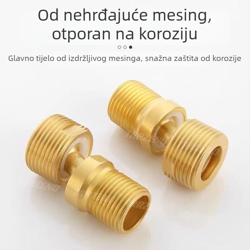 Bakrena zakrivljena tuš slavina s podesivim kutem i miješanim izlazom – Model 11