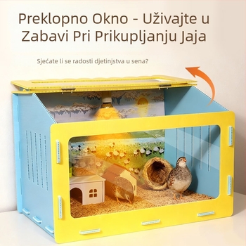 Panoramska kutija za hamster s odvojivim sigurnim gnijezdom — za sve sezone, za male kućne ljubimce; porijeklo Yiwu; materijal: Drugo; marka: Drugo