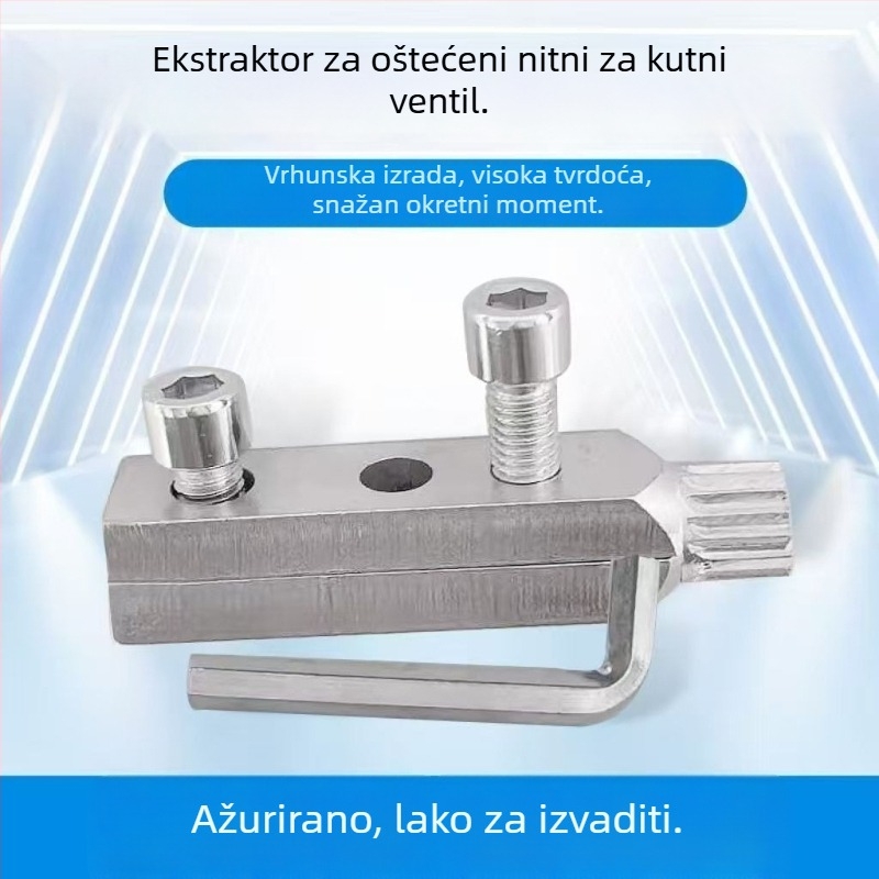 Yichang 45-čeli alat za demontažu za popravak vodovodnih cijevi – uklanjanje slomljenih vijaka iz slavina i kutnih ventila (1 komplet)