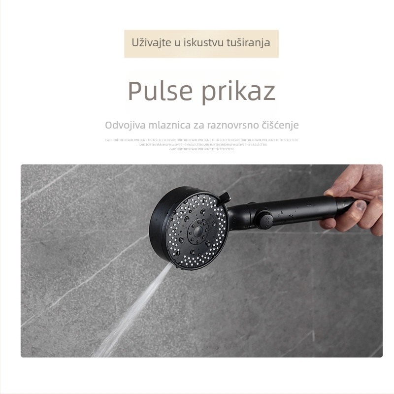 Tuš glava, prijenosna, ABS materijal, navojno montiranje, model 718, radna temperatura 0-80