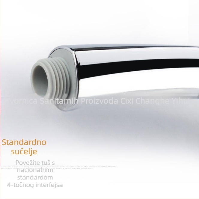 Komplet tuš glave s pet funkcija, model YH28, materijal ABS, funkcije: prskanje, masaža, kiša, radna temperatura 0–99°C, ručna instalacija