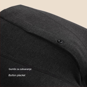 Muški termo komplet donjeg rublja s visokim ovratnikom, akrilna tkanina, dvostruka debljina, flis podstava, dugih rukava