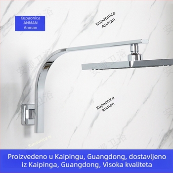 Skrivena duš armatura s produženjem, 304 nehrđajući čelik, navojna ugradnja, kromirani završetak, kišni način