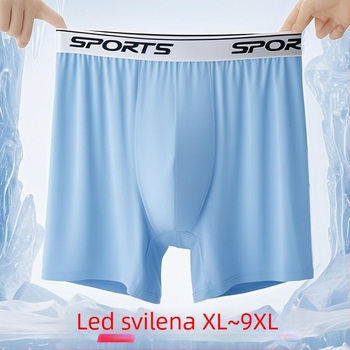 Muške duge sportske gaćice od Ice Silk, protiv trenja, visok struk, za trčanje, prozračne, brzo suše