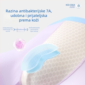 Muške bokserice od ice silk-a, prozračne, antibakterijske, bezšivne, srednji struk