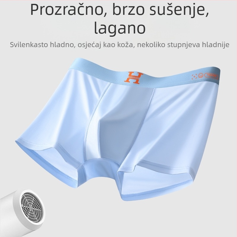 Muške magnetske funkcionalne gaćice – prozračne, bezšivne boxerice sa srednjim strukom, poliester s pamukom podstavom 90–95%