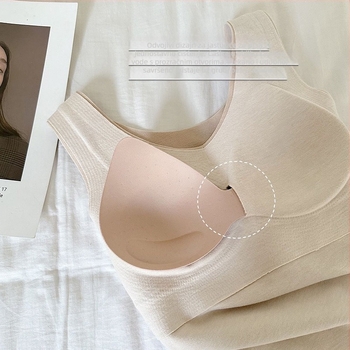 Ženska bezšivna topla vesta s jastučićem za prsa, V-izrez, akrilna vlakna, debeli materijal 251-300 g/m², oblikovanje tijela