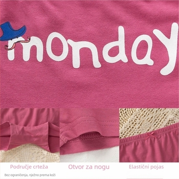 Dječje boxerice za djevojčice od pamuka s cartoon uzorkom, combed pamuk, A razina, 95% pamuk, Xikou, za uzrast 3–8 godina (visina 100–140 cm)