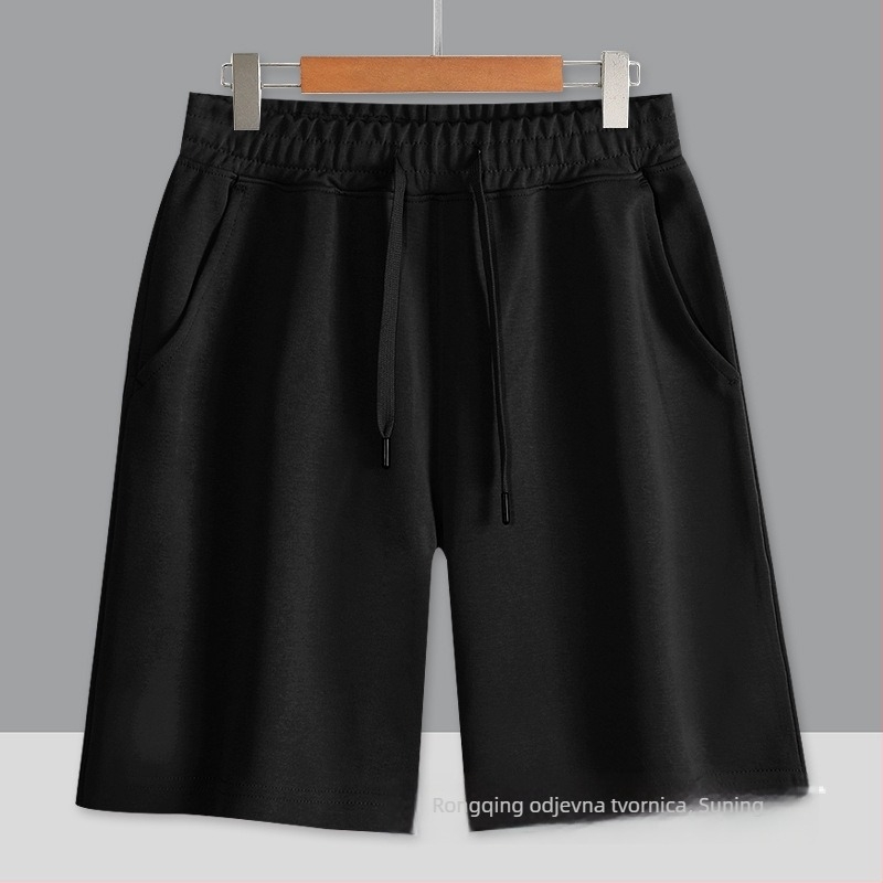 Muške ljetne šorceve, 260 g, hongkonški stil, ravni kroj, mješavina pamuka