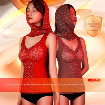 Termička vest s flis podstavom, s ugrađenim grudnjakom i jastučićem za prsni koš, dvostruki sloj, baršun podstava, poliester tkanina