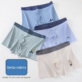 Boxeri za dječake - 95% pamuk, 5% elastan; pamuk materijal; spol: muški; za djecu iznad 8 godina (visina 140 cm i više)