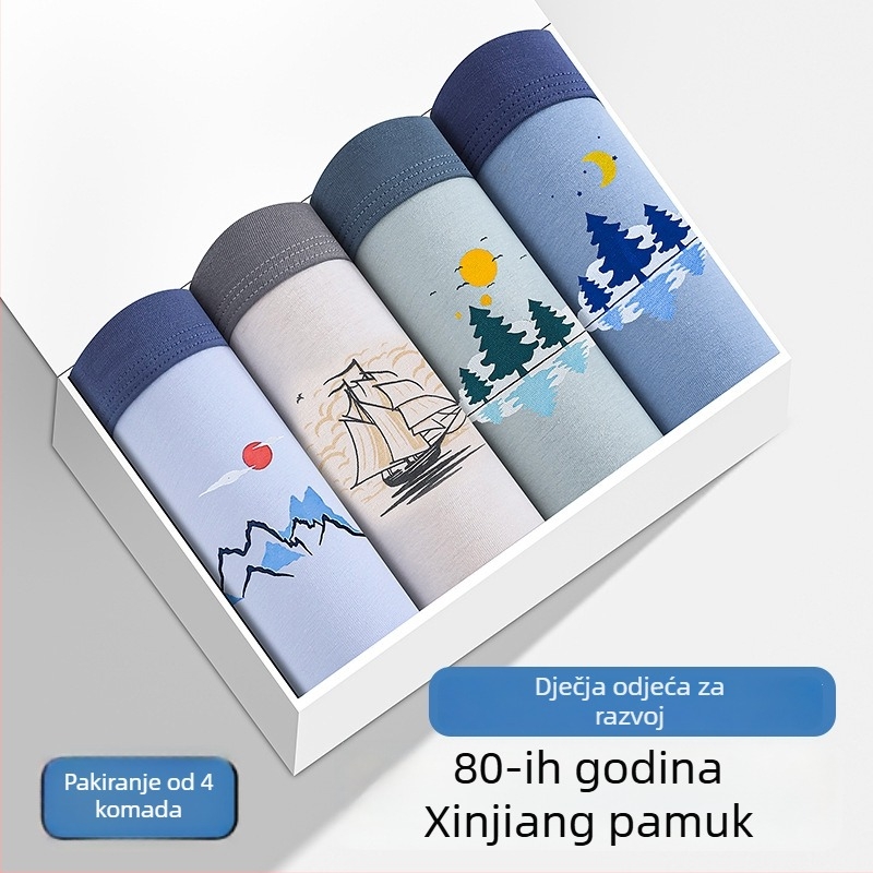 Boxeri za dječake - 95% pamuk, 5% elastan; pamuk materijal; spol: muški; za djecu iznad 8 godina (visina 140 cm i više)