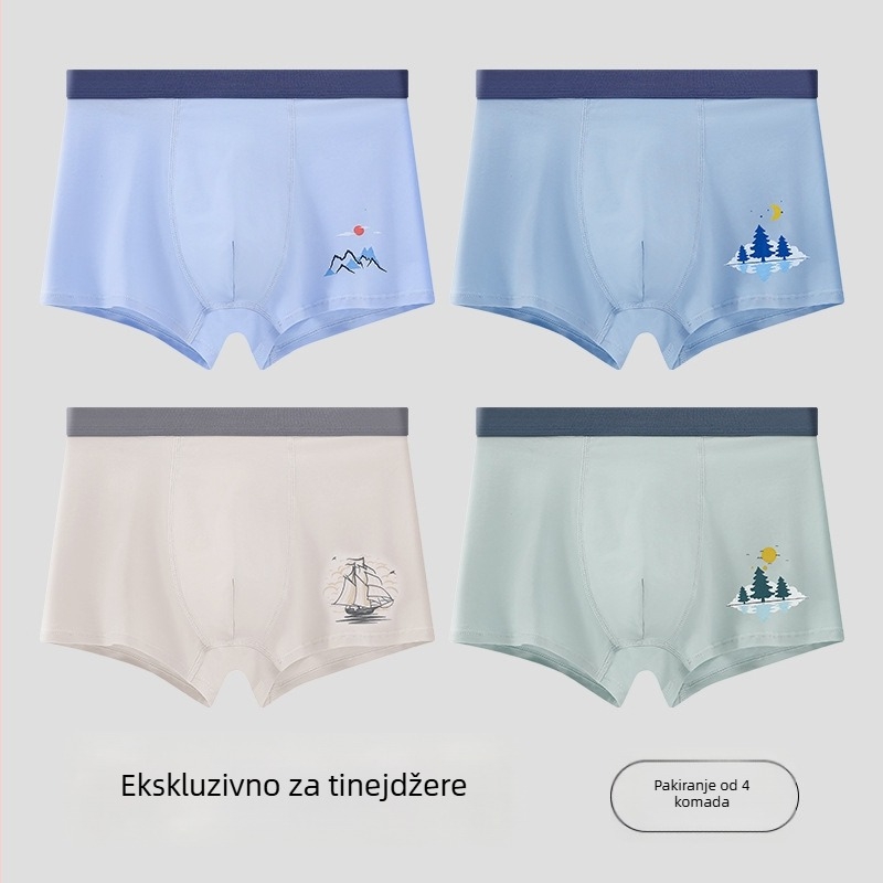 Boxeri za dječake - 95% pamuk, 5% elastan; pamuk materijal; spol: muški; za djecu iznad 8 godina (visina 140 cm i više)