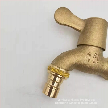 Bakreni kran za perilicu rublja, model KLE-01-06, 1.2 MPa, 90°C, zidna ugradnja
