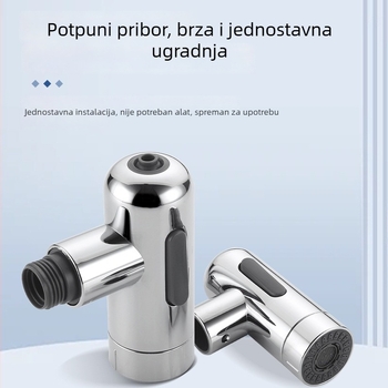 Izvlačna slavina za umivaonik – ABS materijal, topla i hladna voda, moderni minimalistički stil