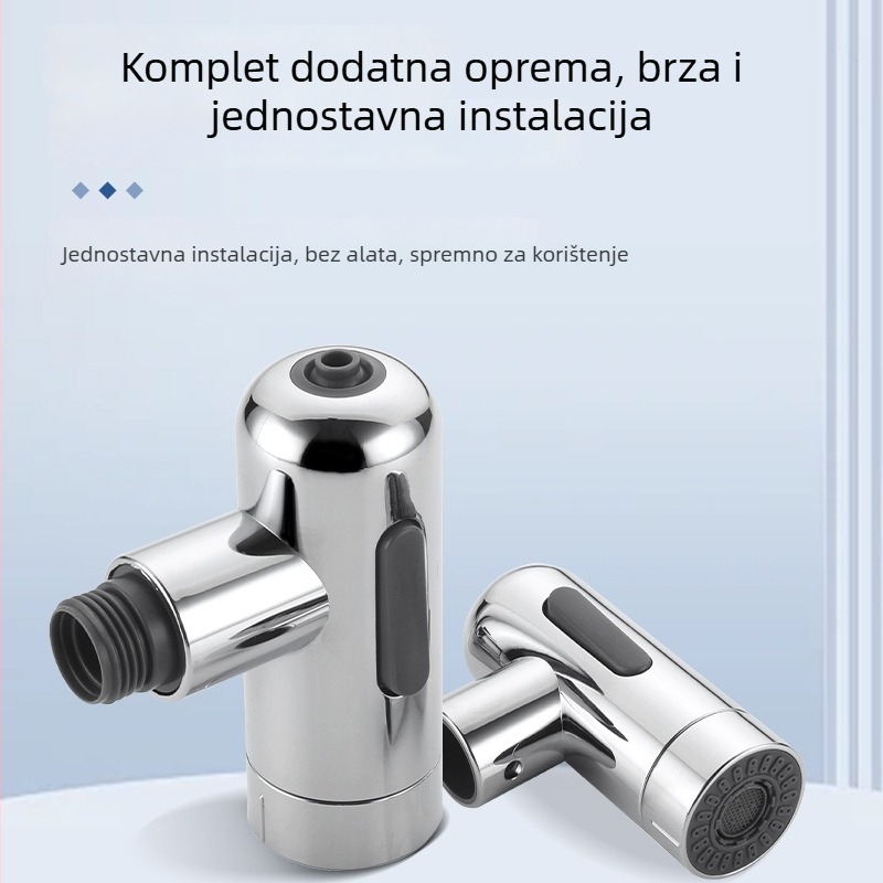 Izvlačna slavina za umivaonik – ABS materijal, topla i hladna voda, moderni minimalistički stil