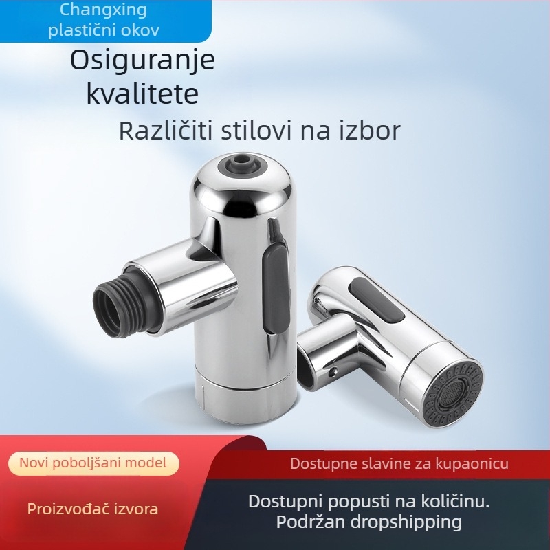 Izvlačna slavina za umivaonik – ABS materijal, topla i hladna voda, moderni minimalistički stil