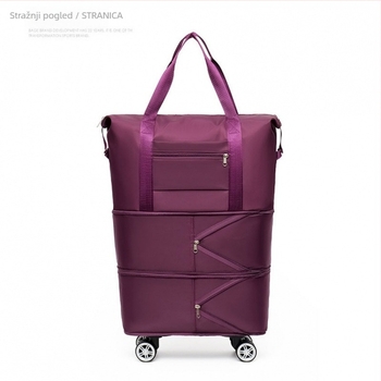 Sklopiva putna torba s kotačima, zapremine 56–75L, Oxford tkanina, odjeljak za suhe/mokre, unisex