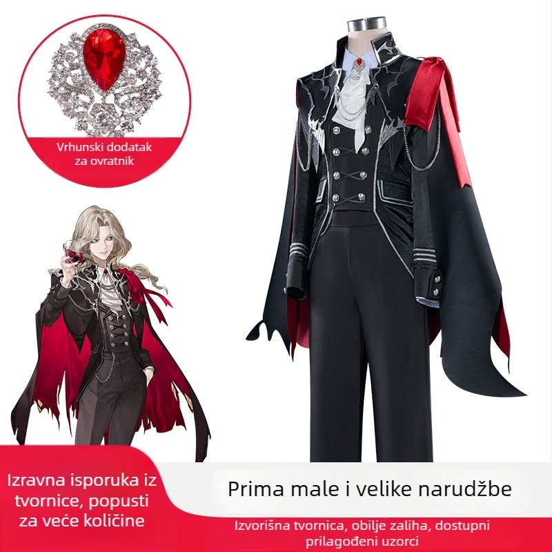 Cosplay kostim lika Photographer Joseph iz Fifth Personality za žene, poliester tkanina, sekundarni materijal: Drugi, glavni sadržaj materijala <30%, pogodan za uloge u igrama/animacijama, proljeće 2024