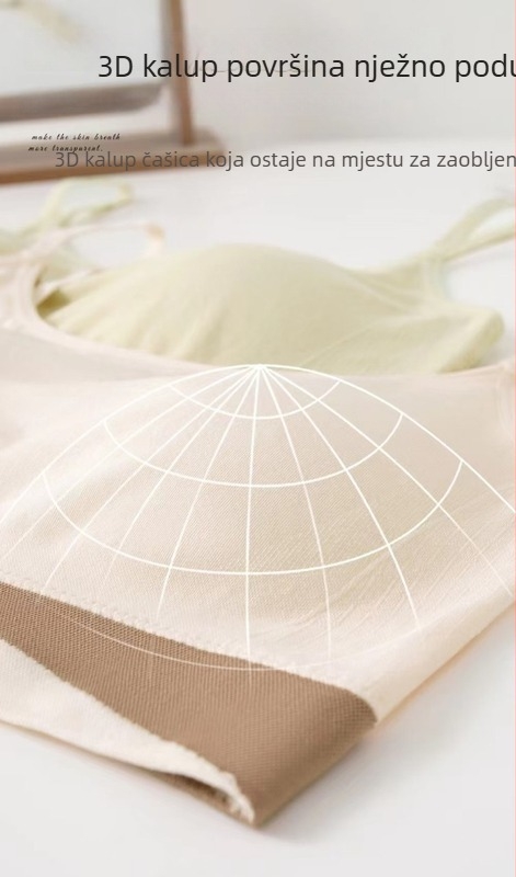 Nylon Bandeau Wrap Top 8803 — Bezšivni, Push-Up, Lijep leđa, Udoban grudnjak