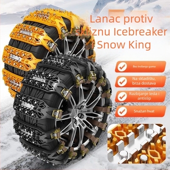 Xuemai gumene anti-klizne verige za automobile, univerzalne za SUV i terenace; Marka: Xuemai; Materijal: Kaučuk; Težina: 11; Kompatibilni modeli: 1; Specifikacije guma: 1
