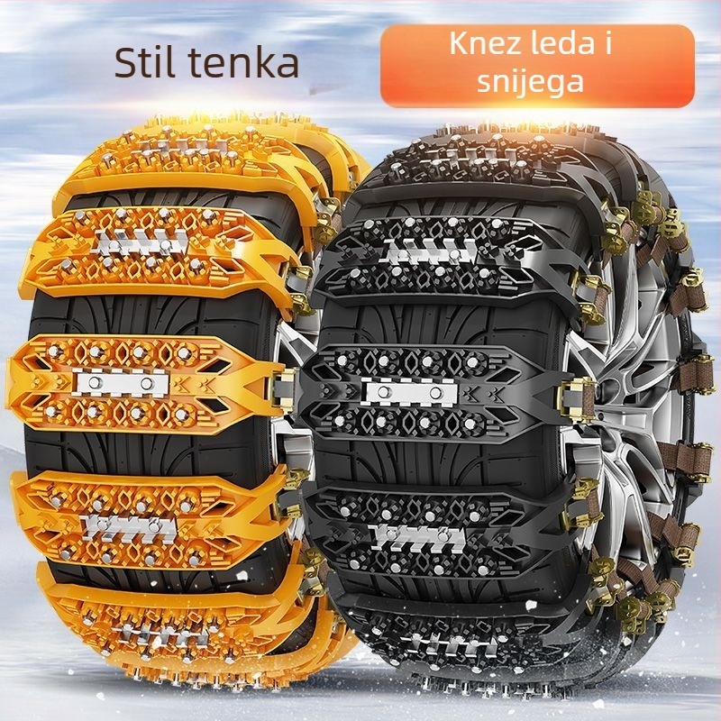 Xuemai gumene anti-klizne verige za automobile, univerzalne za SUV i terenace; Marka: Xuemai; Materijal: Kaučuk; Težina: 11; Kompatibilni modeli: 1; Specifikacije guma: 1