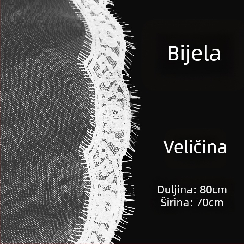 Dodatak za glavu - Vintage ženski mrežasti veo, geometrijski stil, uzorak, mogućnost prilagodbe