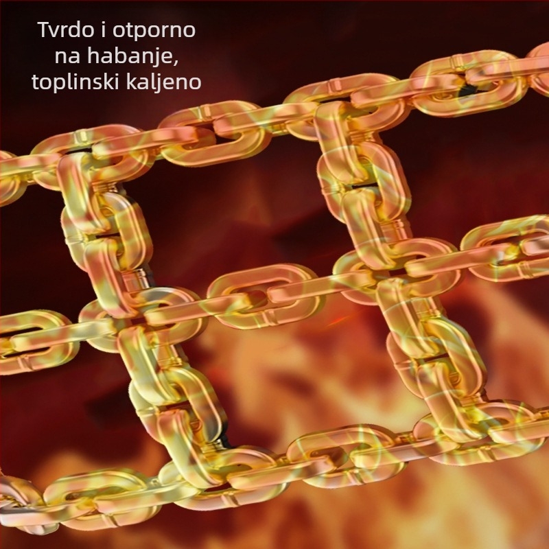 Univerzalne čelične snježne verige za zimu, za kombije, osobna vozila i terenska vozila, za gume 165-275, težina 8 kg, prilagodljive