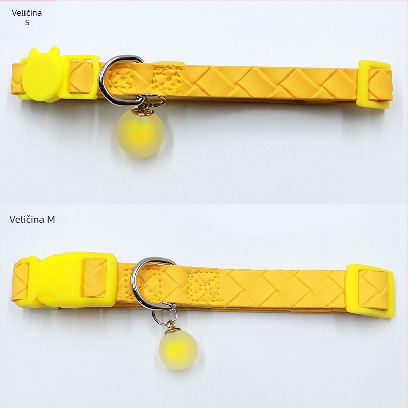 Kutija za locator AirTag na ogrlicu za kućne ljubimce - vodootporan silikon kućica, PU koža tkana, praćenje mačke, sprječavanje gubitka