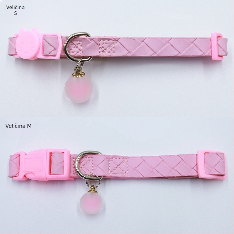 Kutija za locator AirTag na ogrlicu za kućne ljubimce - vodootporan silikon kućica, PU koža tkana, praćenje mačke, sprječavanje gubitka