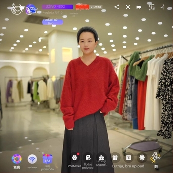 Pulover od vune i kašmira, s tiskanim uzorkom, debeo, slim fit