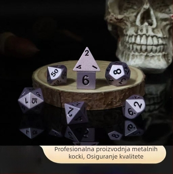 Kockice od cinkovog legura, šestostrane sa zaobljenim kutovima, u kutiji 100 komada, mogućnost prilagodbe