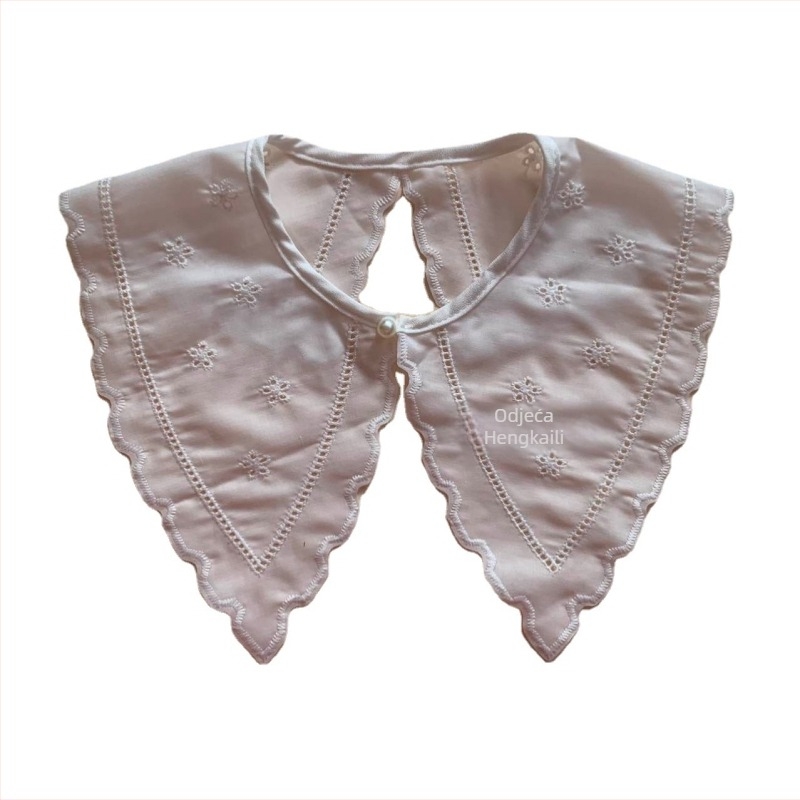 Ženski šal s izvezenim lažnim ovratnikom, jednostavan uzorak, poliesterska vlakna, podstava od pamuka, proljeće 2022, veleprodajno pakiranje