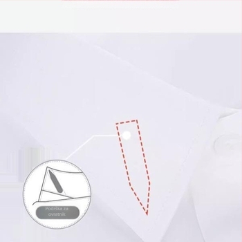 Unisex ukrasni ovratnik za džempere i košulje – karirani uzorak, casual dodatak za odrasle