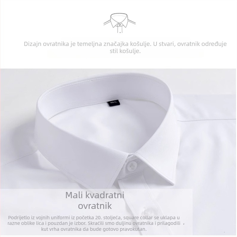 Unisex ukrasni ovratnik za džempere i košulje – karirani uzorak, casual dodatak za odrasle