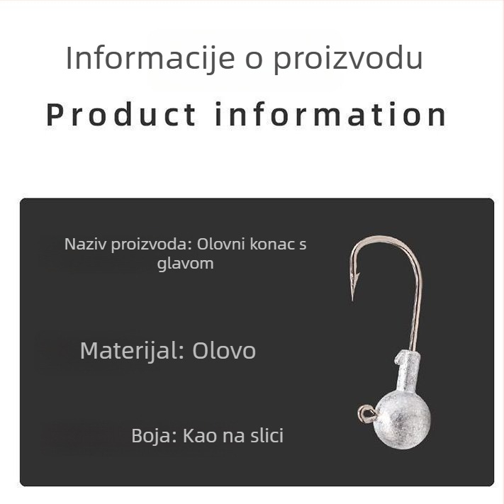 Olovni udica broj 7, Vertical Star, bodljikava, za morski ribolov s brodom