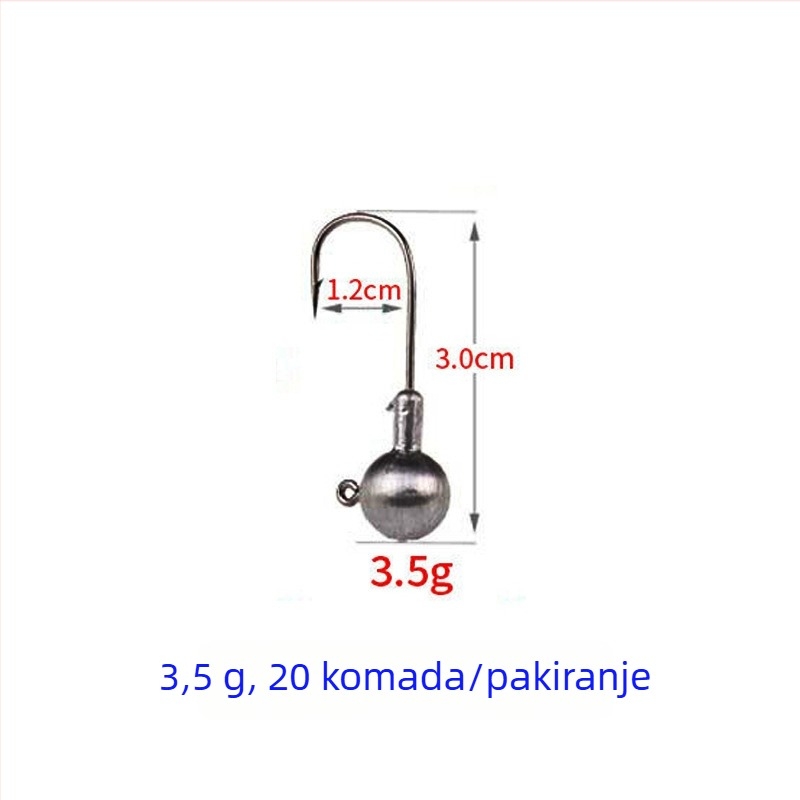 Olovni udica broj 7, Vertical Star, bodljikava, za morski ribolov s brodom