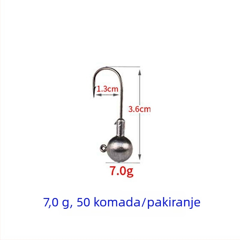 Olovni udica broj 7, Vertical Star, bodljikava, za morski ribolov s brodom