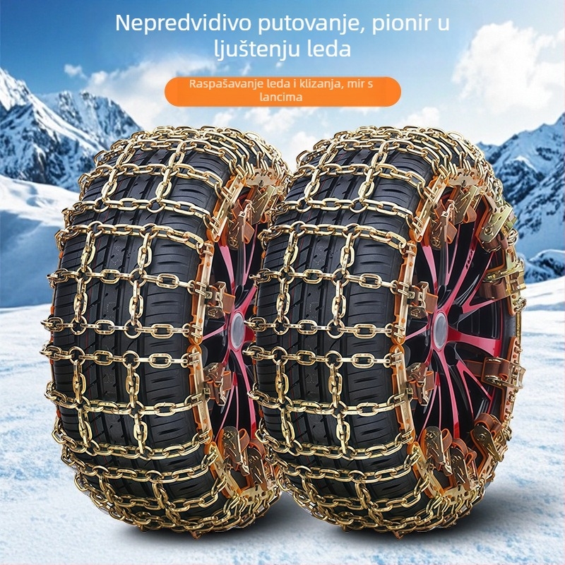 Čelične lančaste za automobilne gume – univerzalne za off-road SUV-ove i sedane, model 8046, težina oko 720 g, za više modela