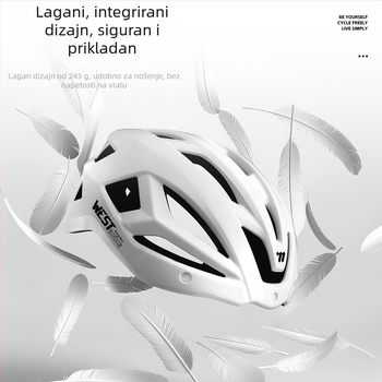 West Rider kaciga za biciklizam, PC/EPS materijal, unisex, odrasli, otisnut logotip