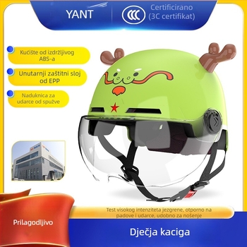 Dječja kaciga za električni automobil, karikatura dizajn, 3C certifikat, materijali ABS/EPP/PC, GB811-2022A
