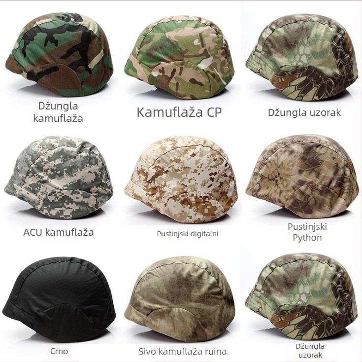 M88 američki kamuflažni pokrov kacige CS taktički platno — Chenhao, unisex odrasli, višebojni uzorak