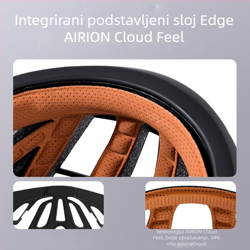 ACRUNU kaciga za biciklizam, prozračna s integriranim oblikovanjem; Materijal: polikarbonat+EPS; Težina: 285 g; Opseg glave: 55–62 cm.