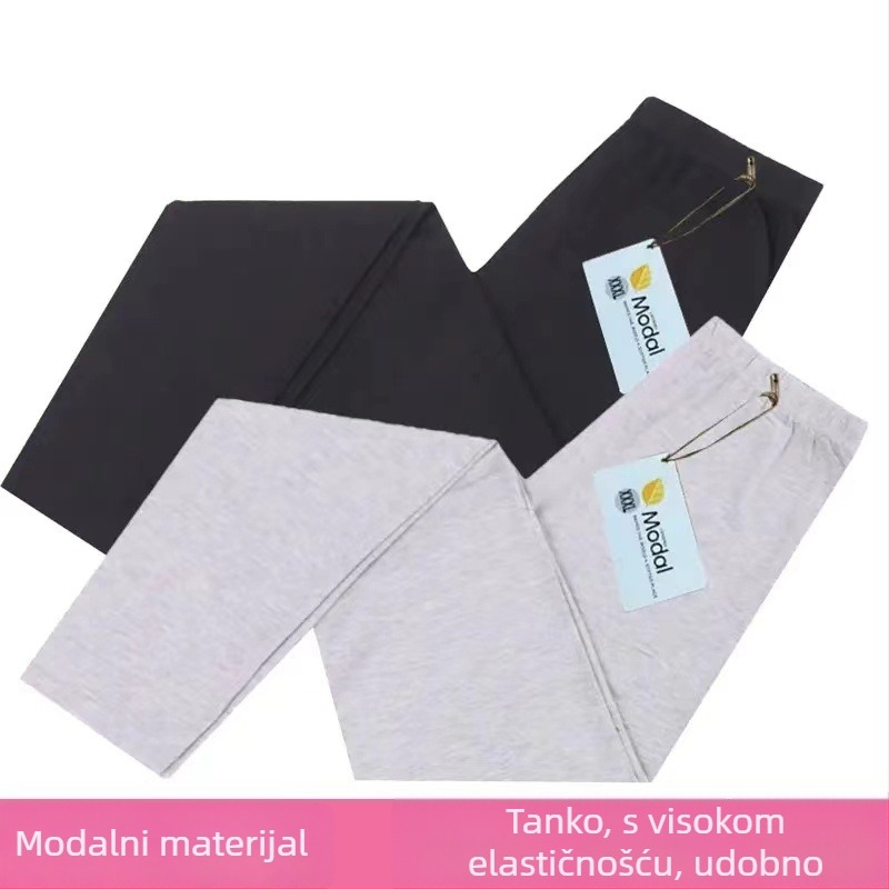 Ženske leggine Modal tanke s visokim strukom, oblikovanje tijela, jednobojne