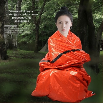 Vreća za spavanje u omotač-stilu, za odrasle, 220 g, PE unutarnja obloga i PE donji materijal