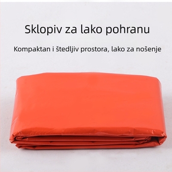 Vreća za spavanje u omotač-stilu, za odrasle, 220 g, PE unutarnja obloga i PE donji materijal