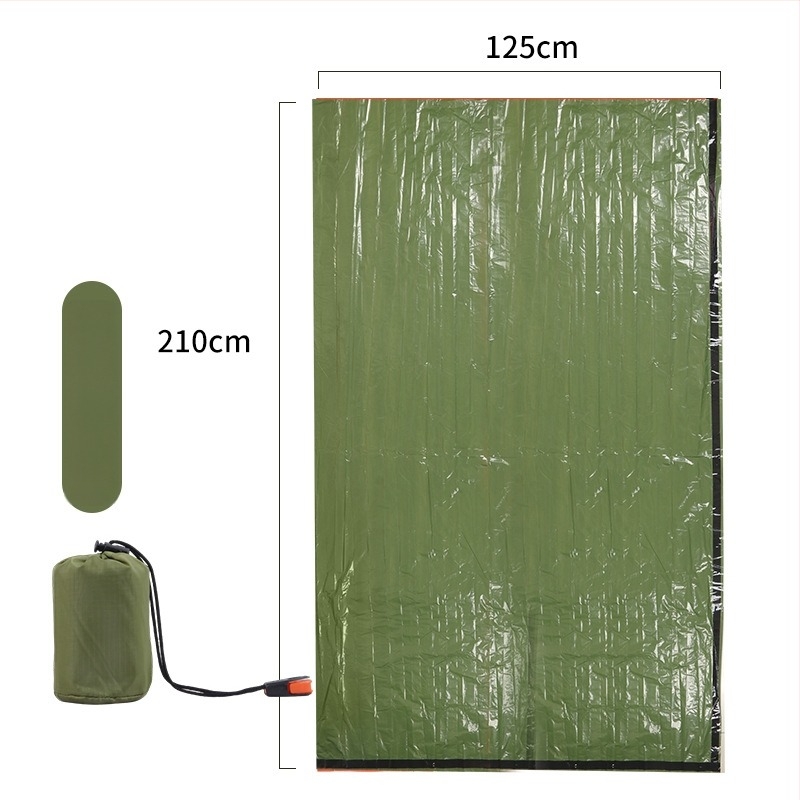 Vreća za spavanje u omotač-stilu, za odrasle, 220 g, PE unutarnja obloga i PE donji materijal