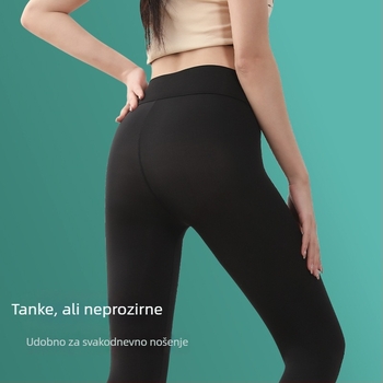 Najlon ultra-tanke legginsice, visok pas, kratka duljina, prozračne, tijesno pristaju
