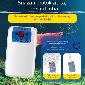 USB aerator za akvarij i ribolov, punjiv, prijenosan, pumpa kisika s dvostrukom namjenom